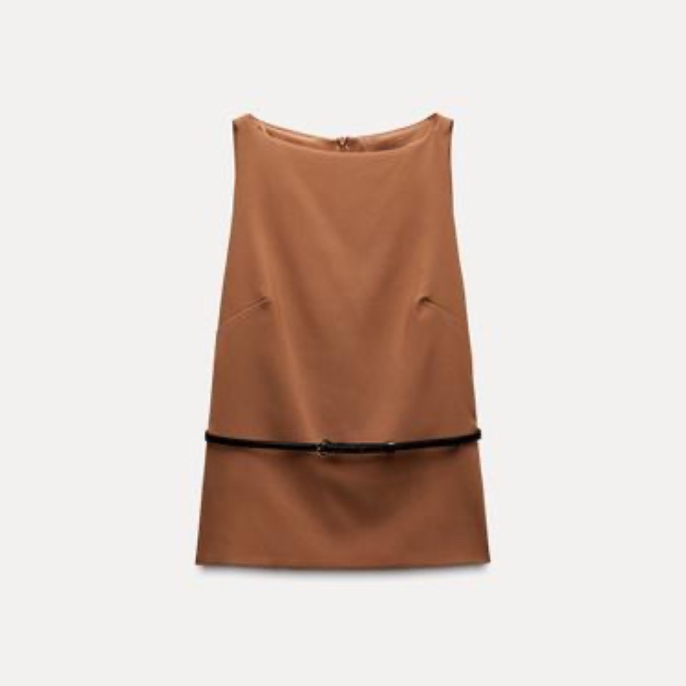 Zara belted top